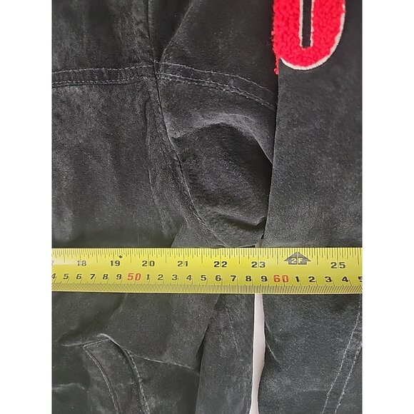 Snap On Tools 2008 Limited Edition Suede Leather Jacket Mens Black Zip XL - Picture 6 of 16